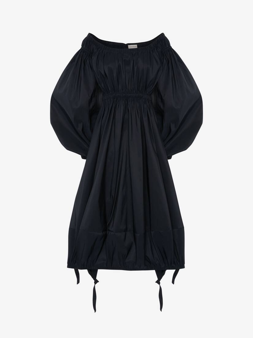 Off-the-shoulder Dress in Navy - 1