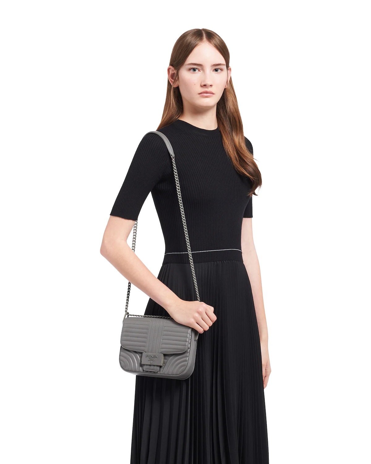 Prada Diagramme leather shoulder bag - 2