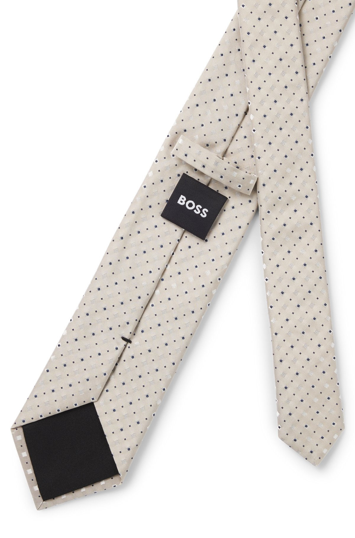 SILK-BLEND TIE WITH JACQUARD PATTERN - 5