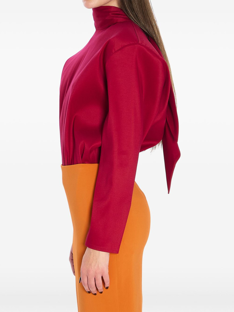 SAINT LAURENT tie long-sleeve top outlook