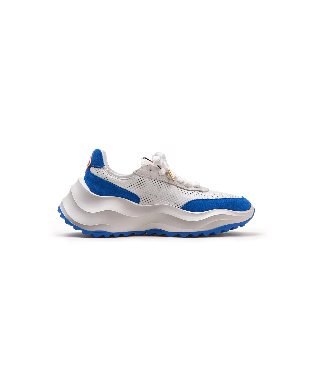 Womens Atlantis White & Blue Sneaker - 2