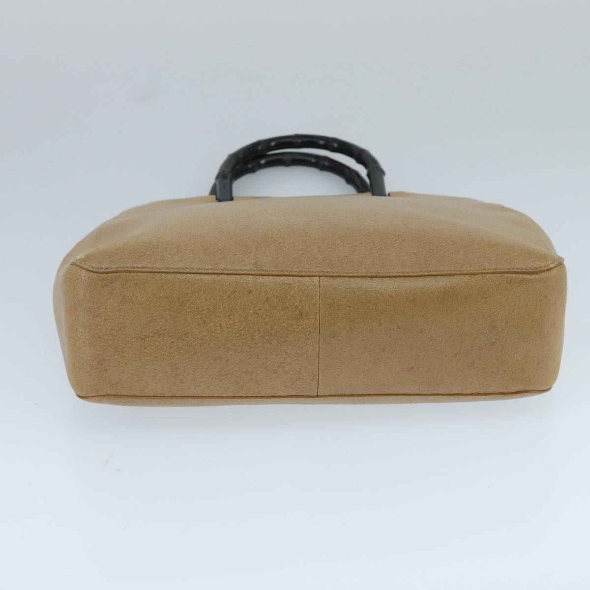 GUCCI Bamboo Hand Bag Leather Beige - 5