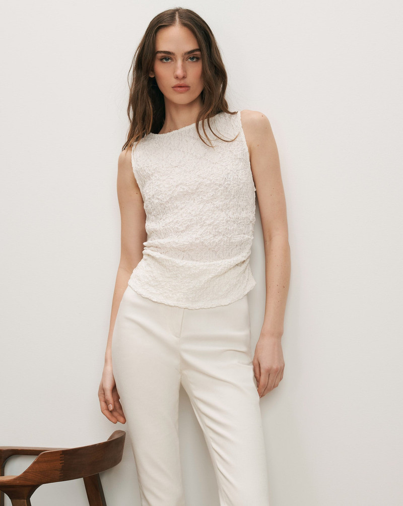 VERONICA BEARD SELAH LACE TANK TOP outlook