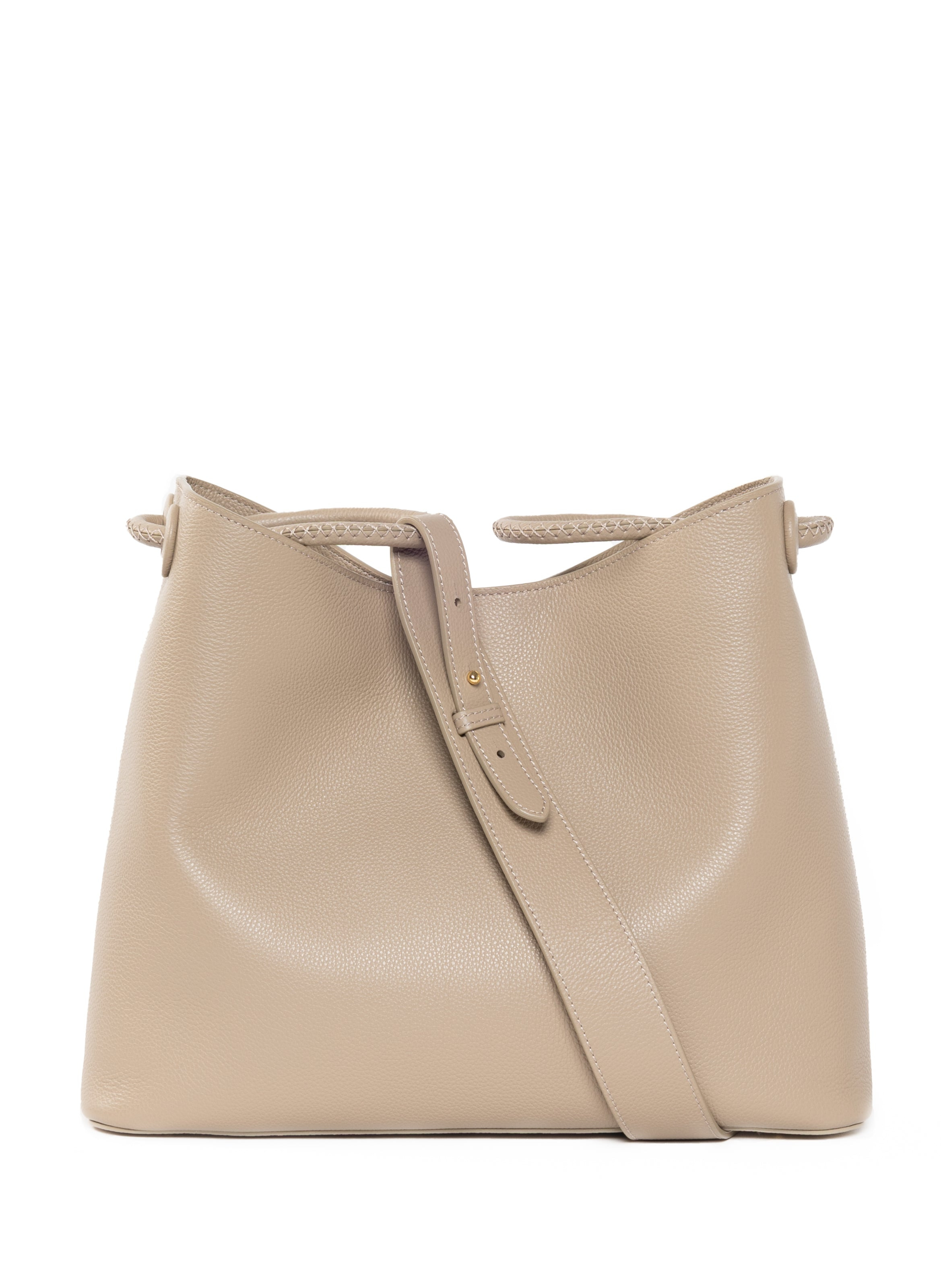 New Vosges Pebbled Leather Taupe - 4