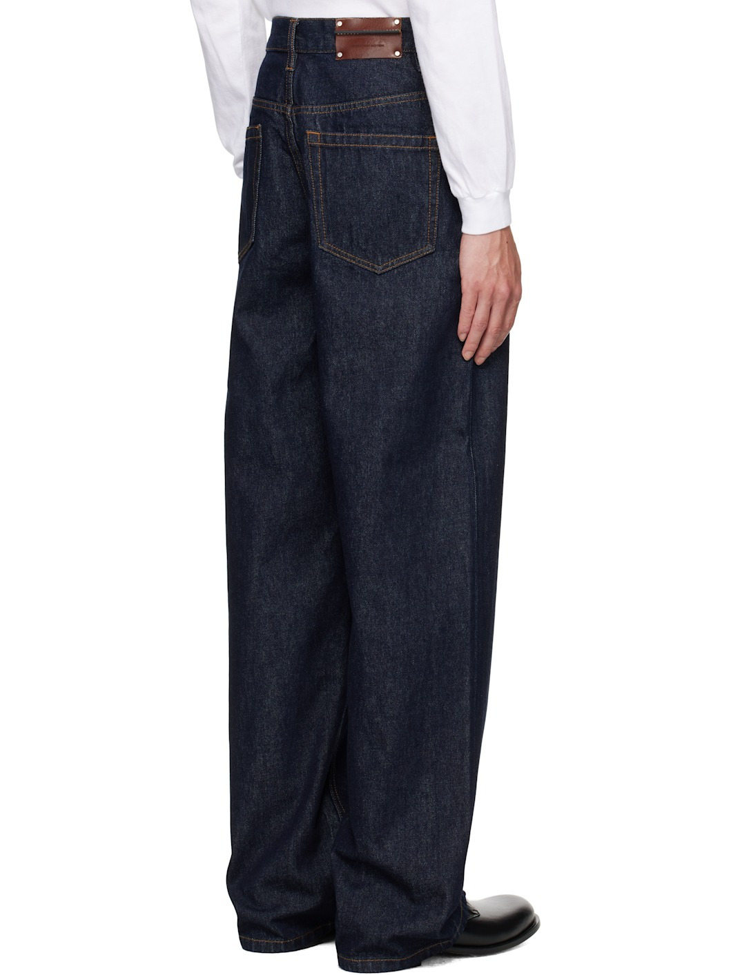 Navy Loose Fit Jeans - 3