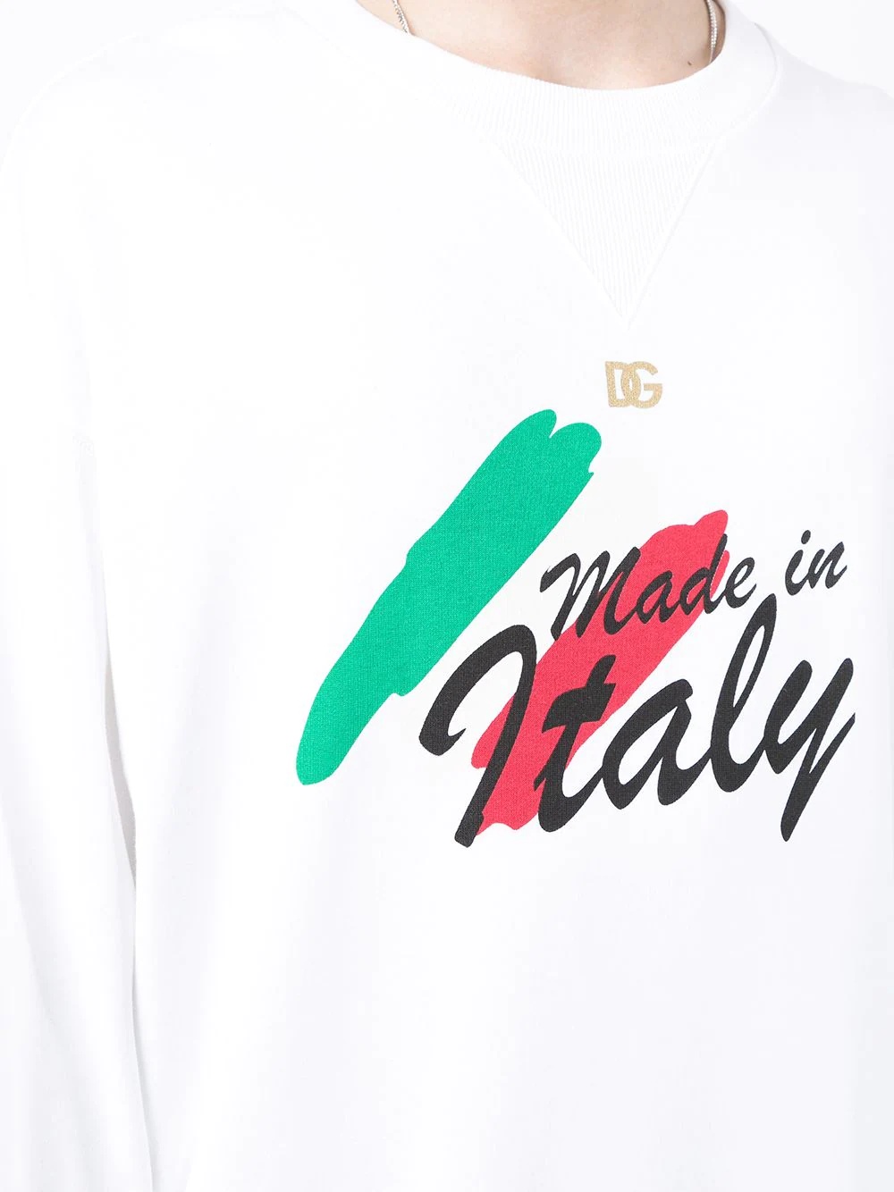 Italy logo-print crewneck sweatshirt - 5