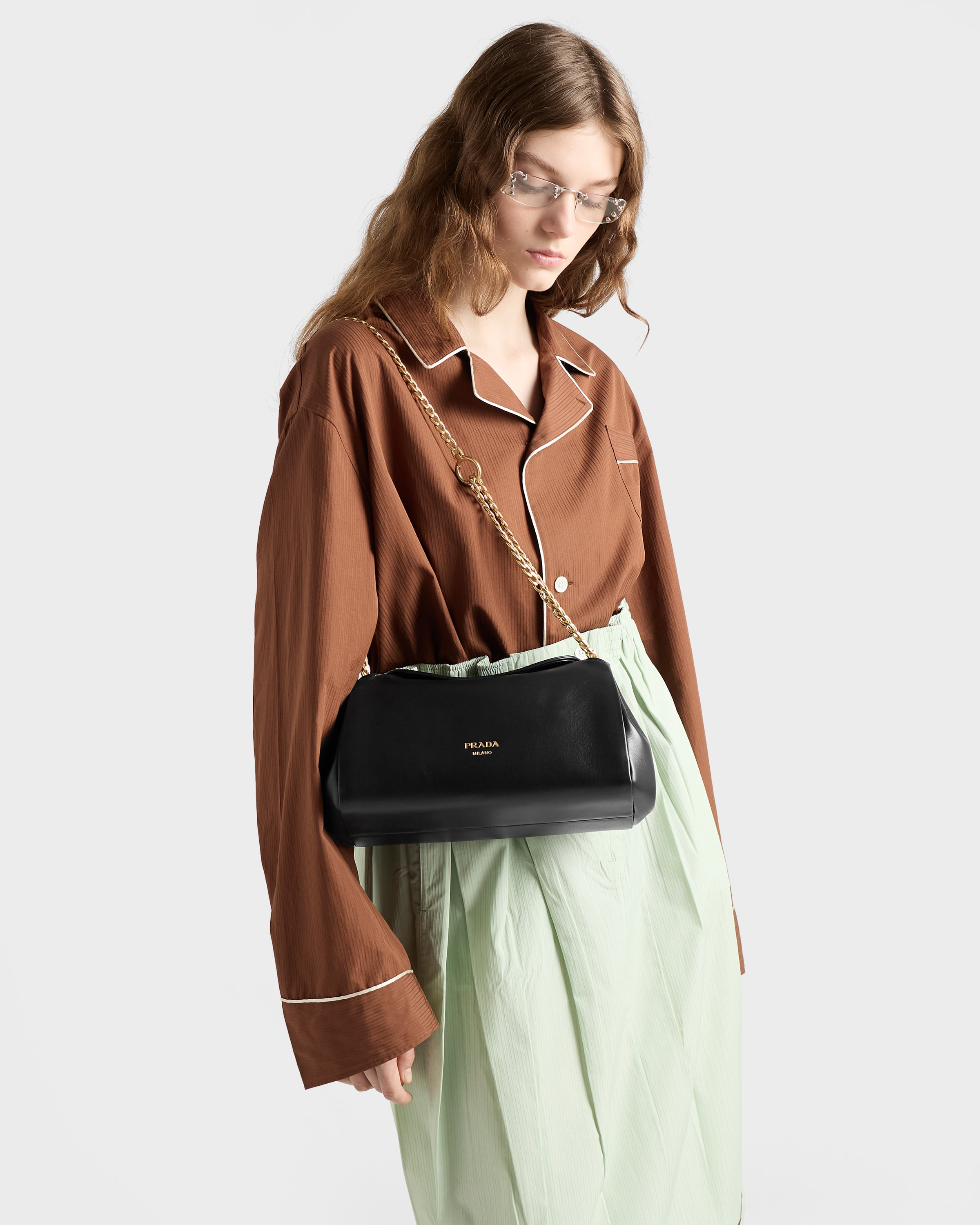 Small Prada Tumulte nappa leather bag - 7