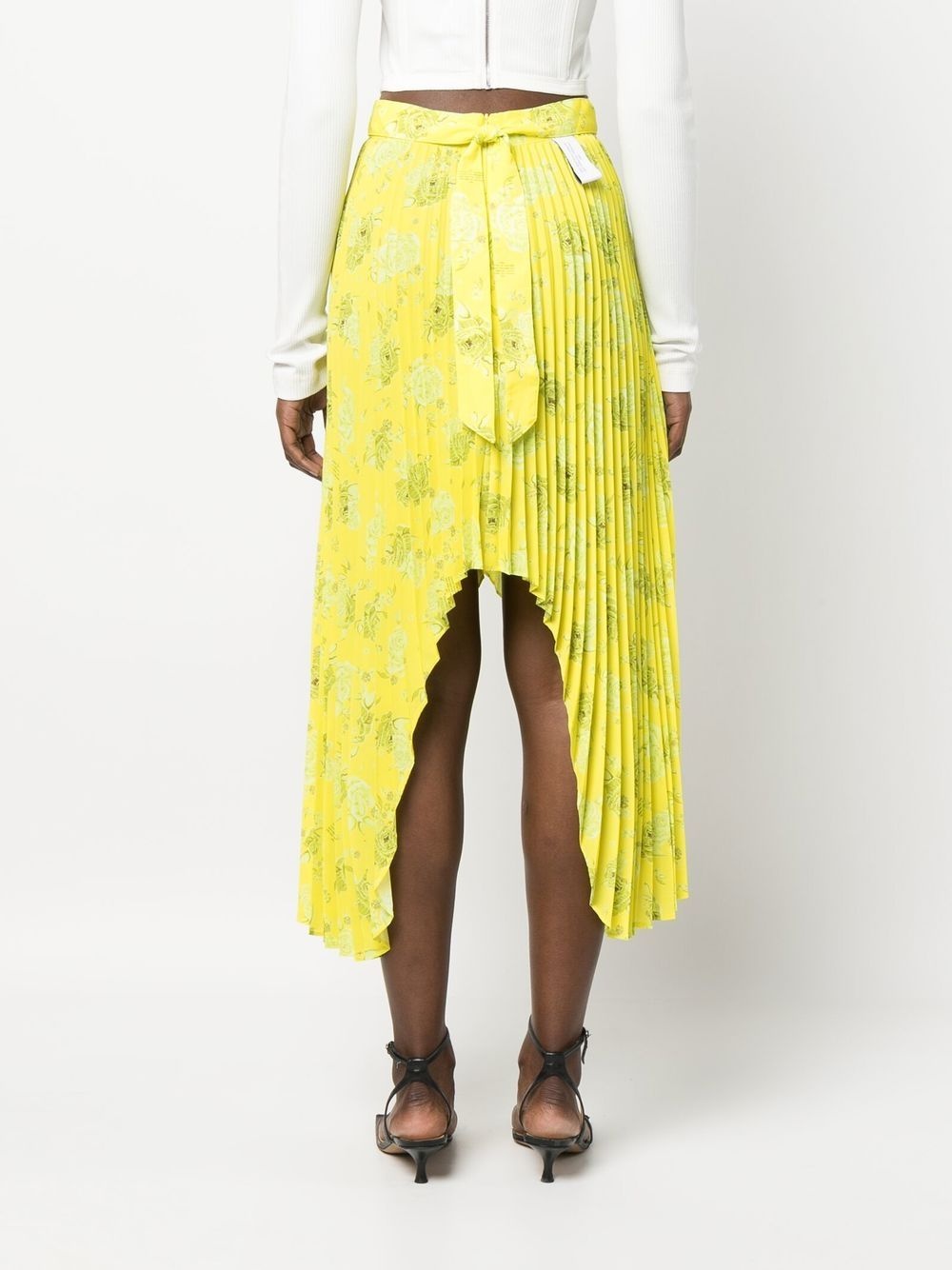 arch pleated midi skirt - 4