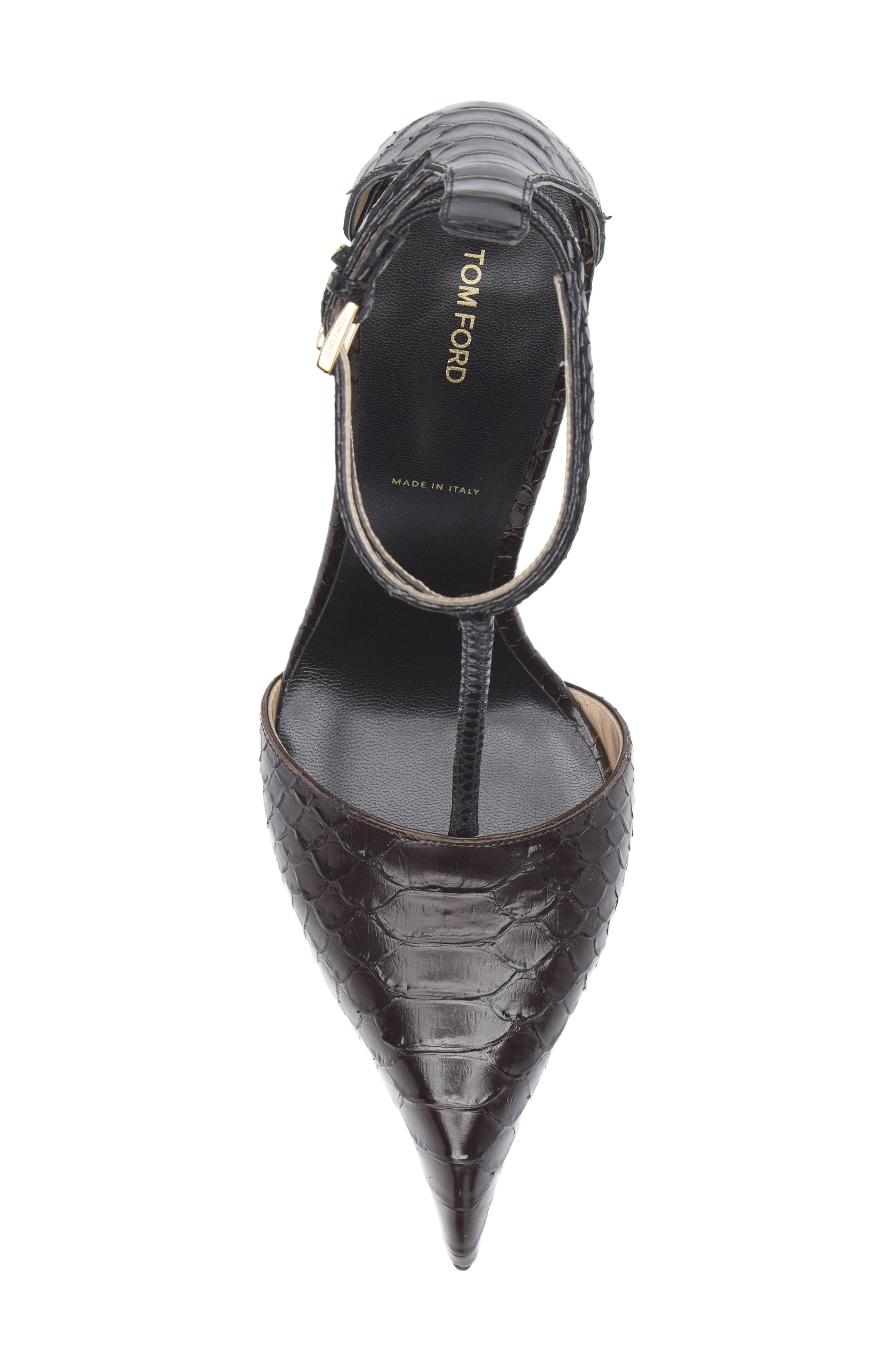 TOM FORD T-Strap Pump in 3Bn21 Espresso/Black at Nordstrom - 5