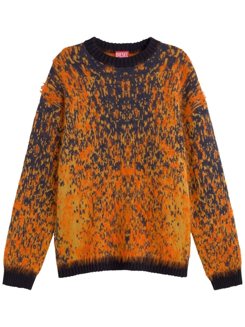 patterned intarsia-knit jumper 1