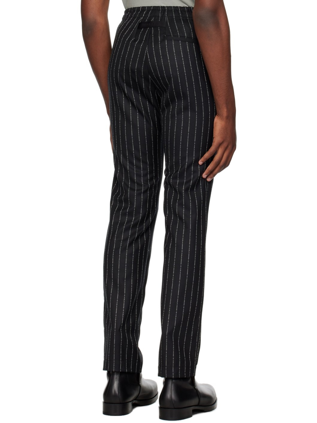 Black Striped Trousers - 3