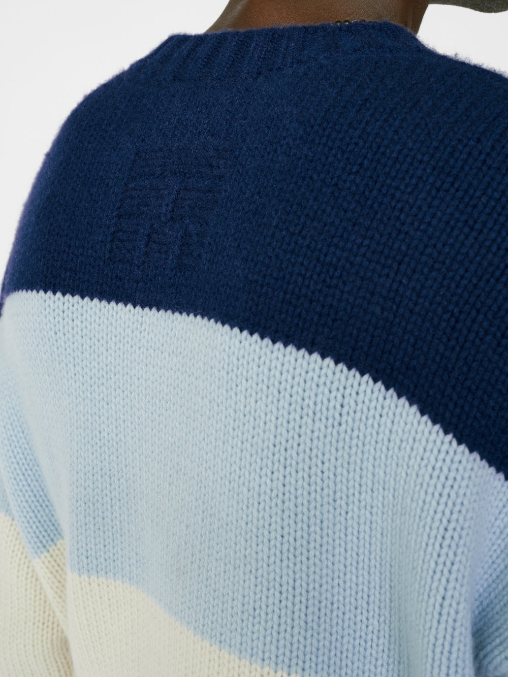 Bold Stripe Sweater in Ink Blue Multi - 4