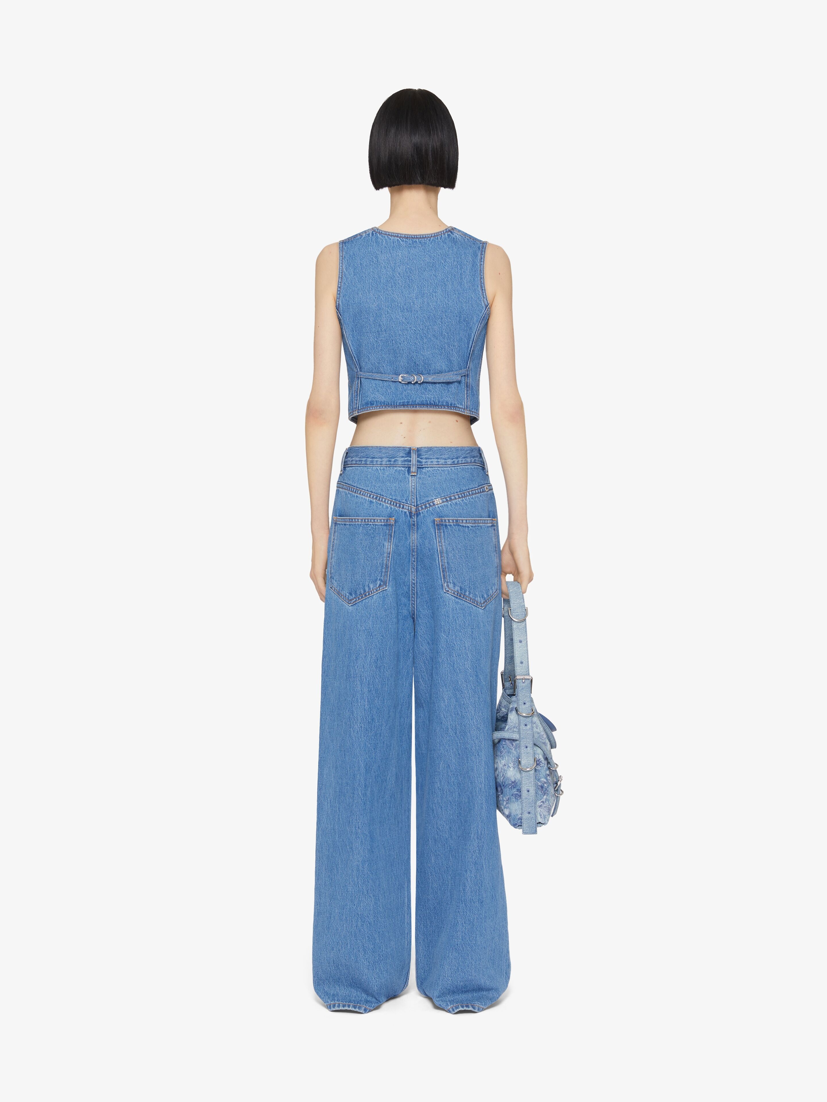 VOYOU WAISTCOAT IN DENIM - 4