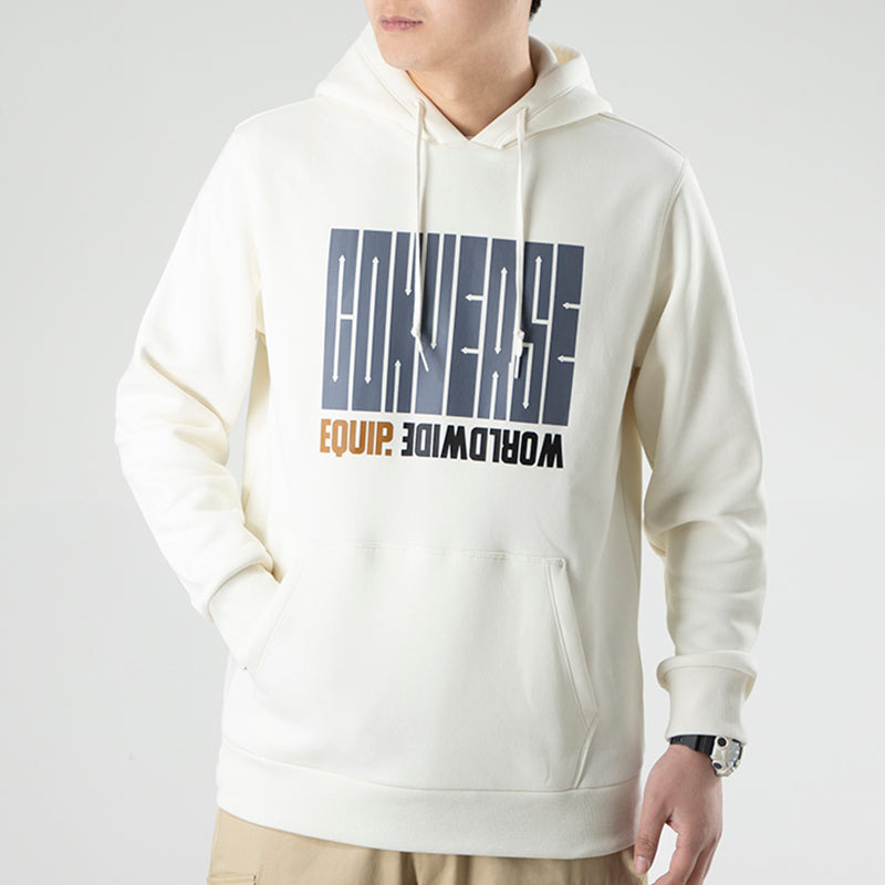 Converse Equip Worldwide Graphic Hoodie 'White' 10021272-A01 - 3