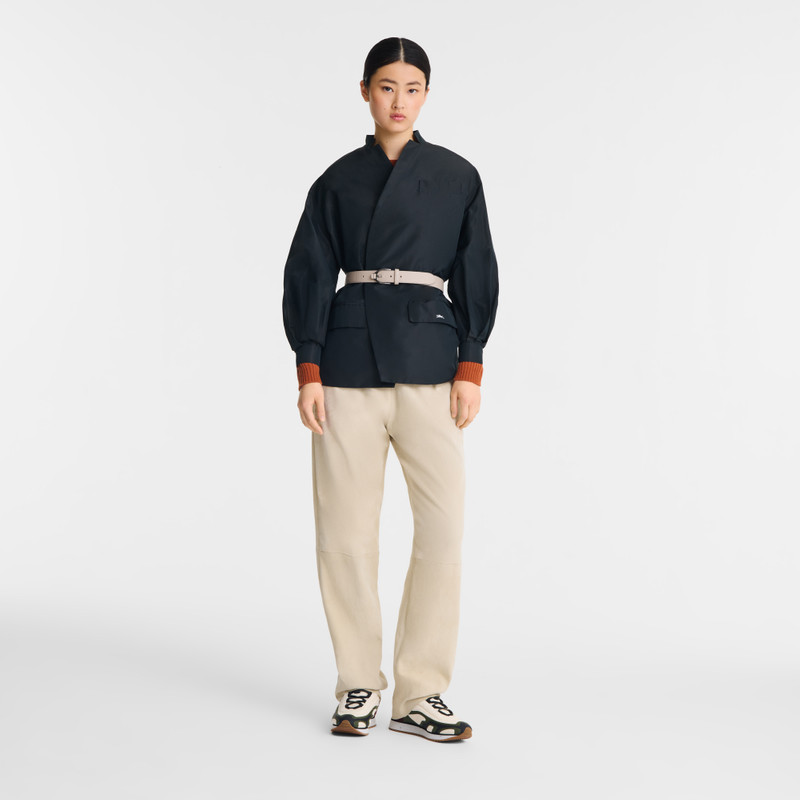 Longchamp Kimono jacket Black - Technical taffeta outlook