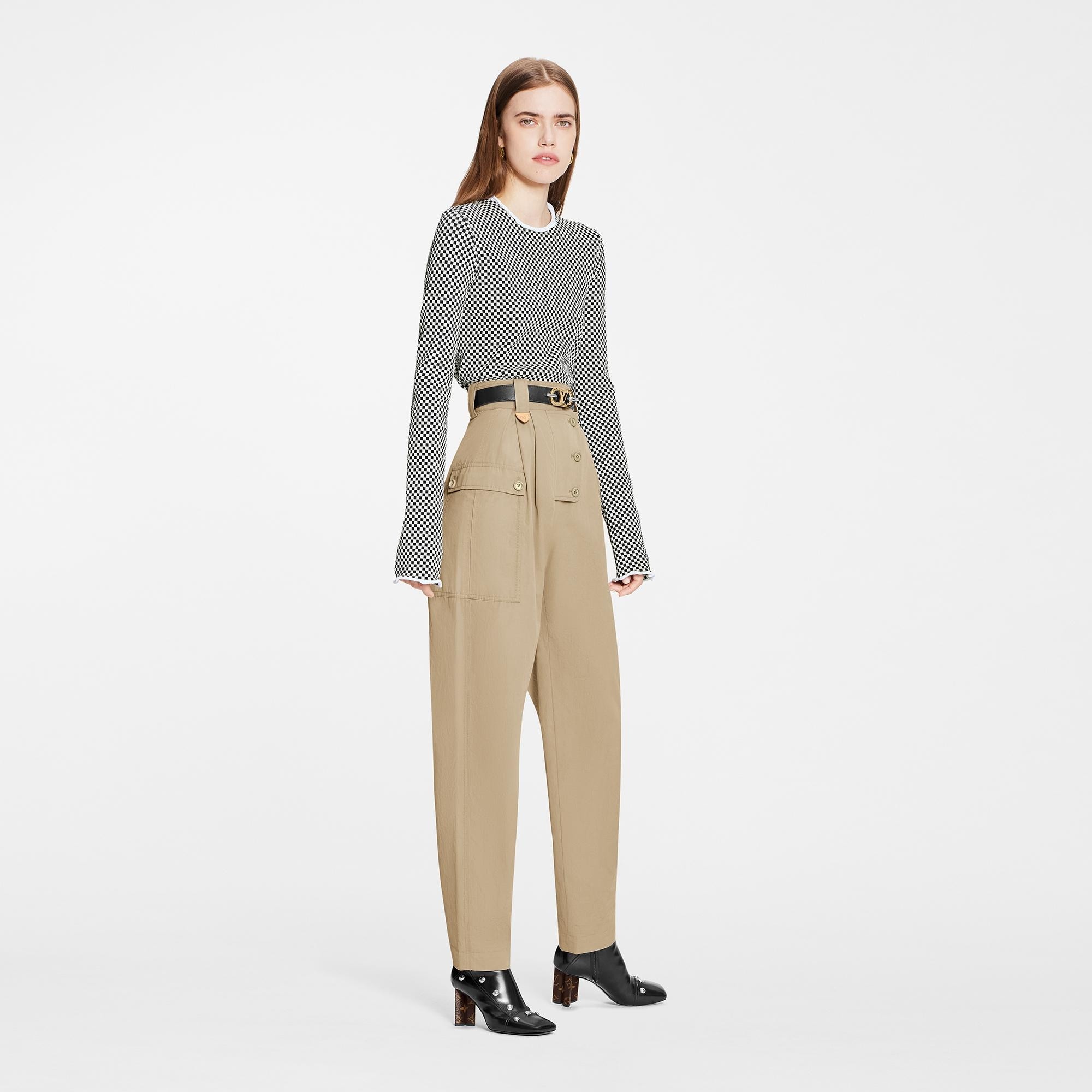 Safari-Style Carrot Pants - 4