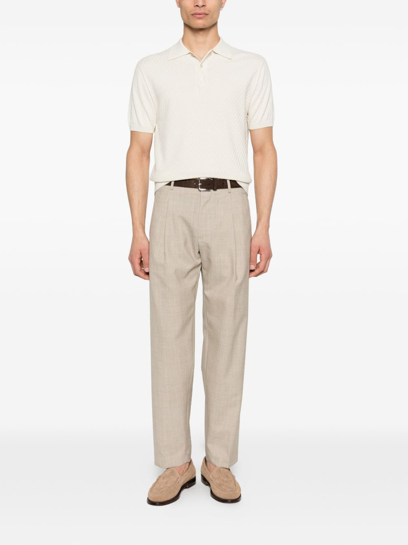 Canali textured polo shirt outlook