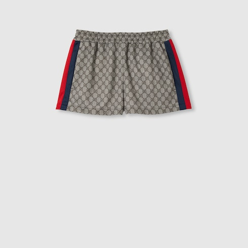 GG technical jersey shorts with Web - 1