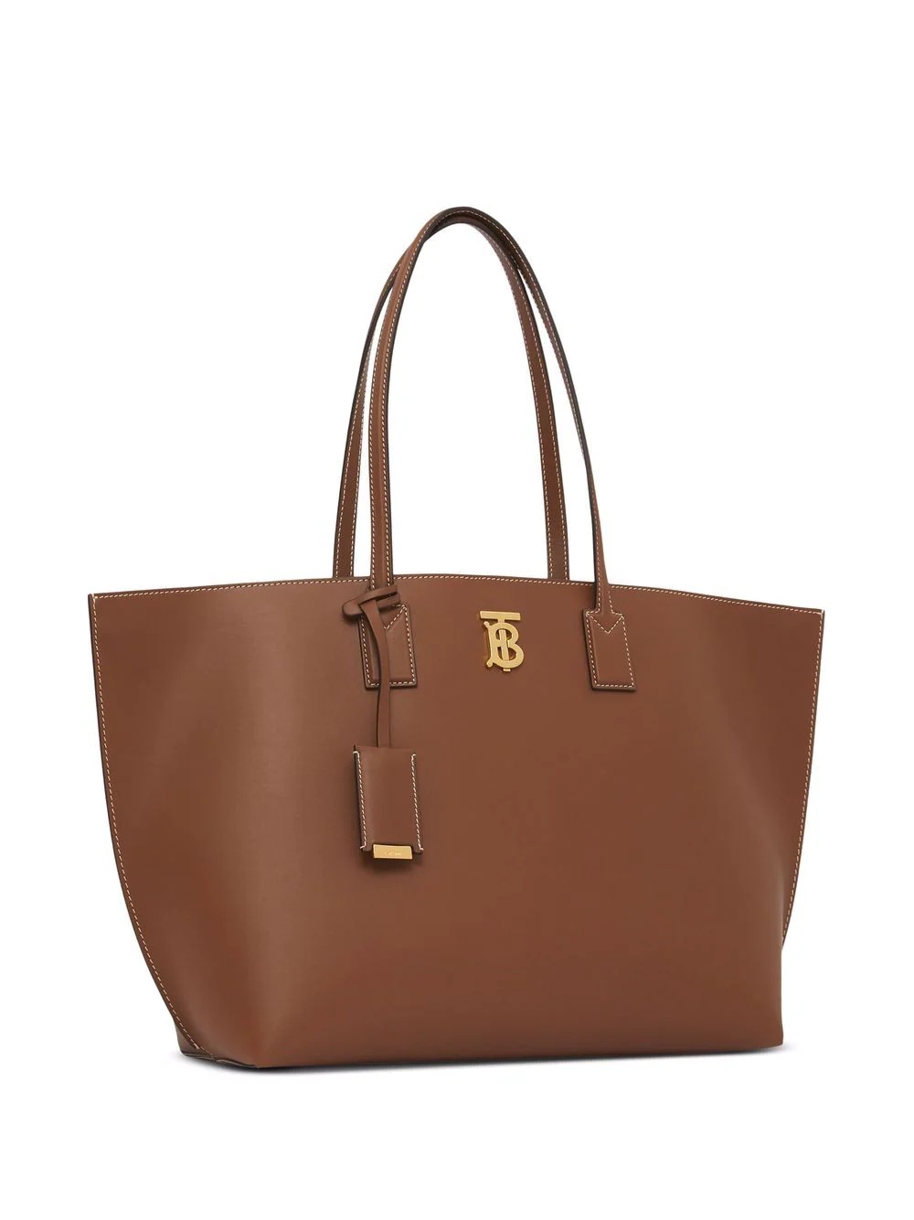 monogram leather tote bag - 3