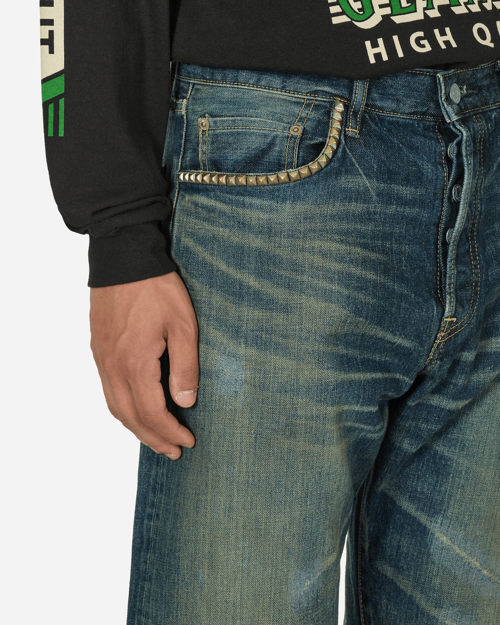 RCR Processed 50's XX Straight Denim Pants Indigo - 5