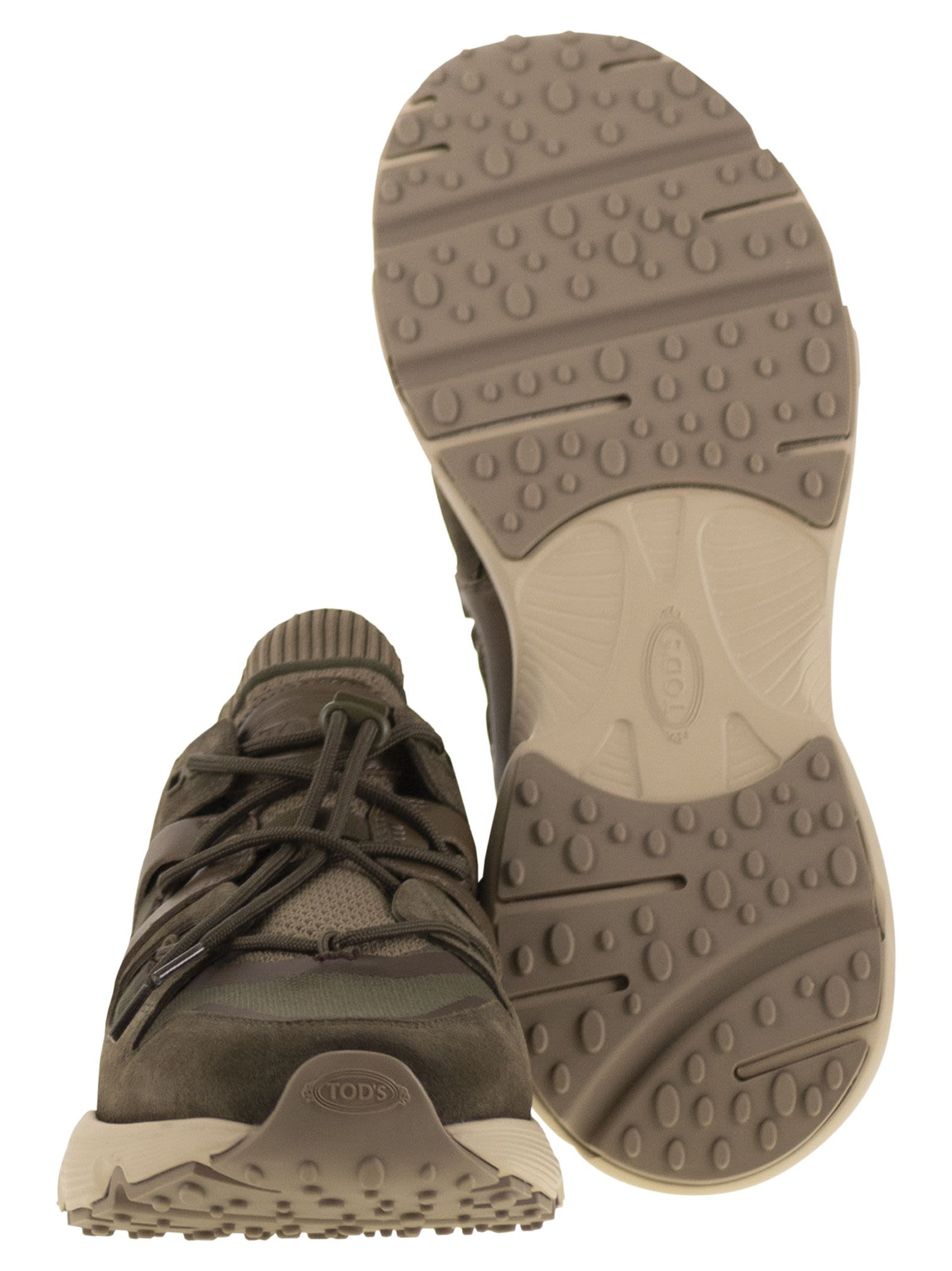 Tod's Men Leather And Technical Fabric Sneakers - 5