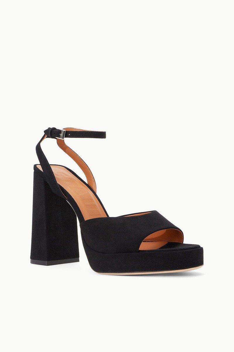 STAUD SOLANGE PLATFORM BLACK SUEDE 3