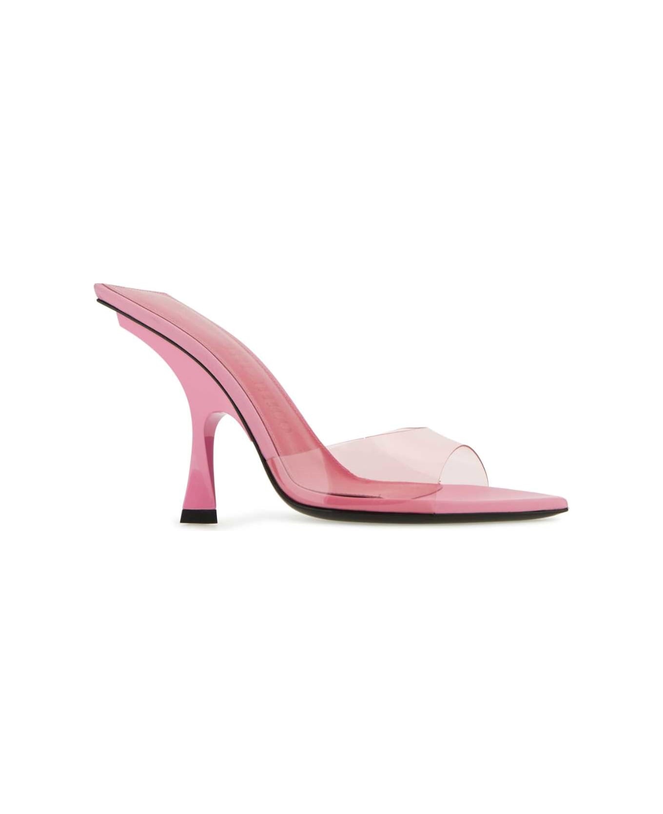 Pink Pvc Ester Mules - 2