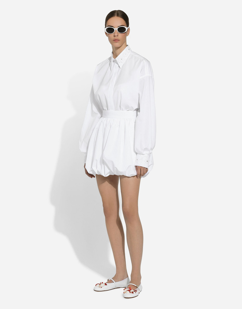 Dolce & Gabbana Short cotton balloon skirt outlook