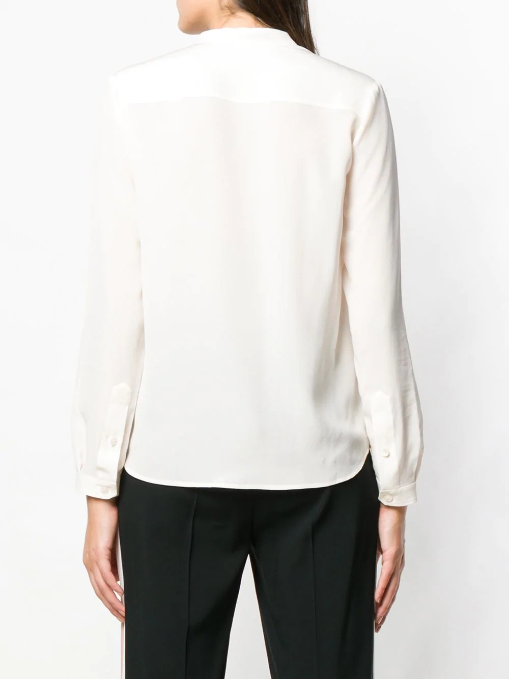 band collar blouse - 4