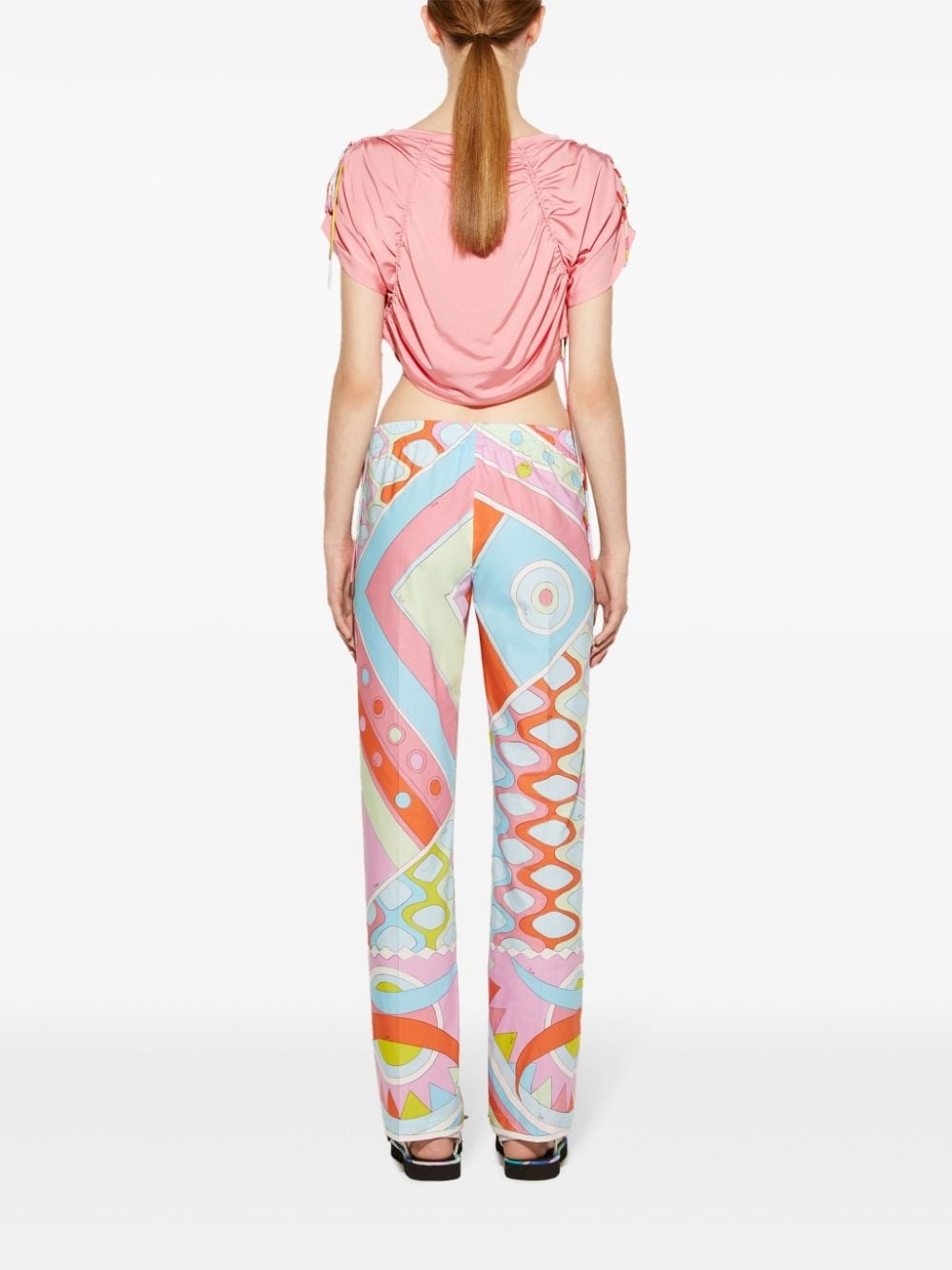 Vivara-Print cotton trousers - 4