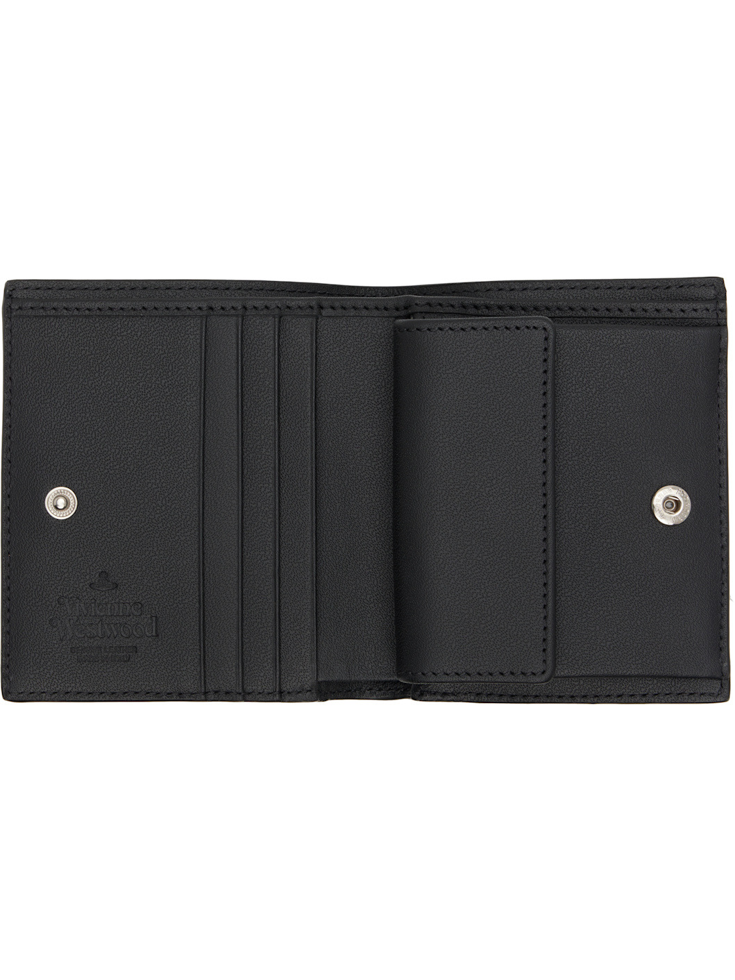 Black Billfold Leather Wallet - 3