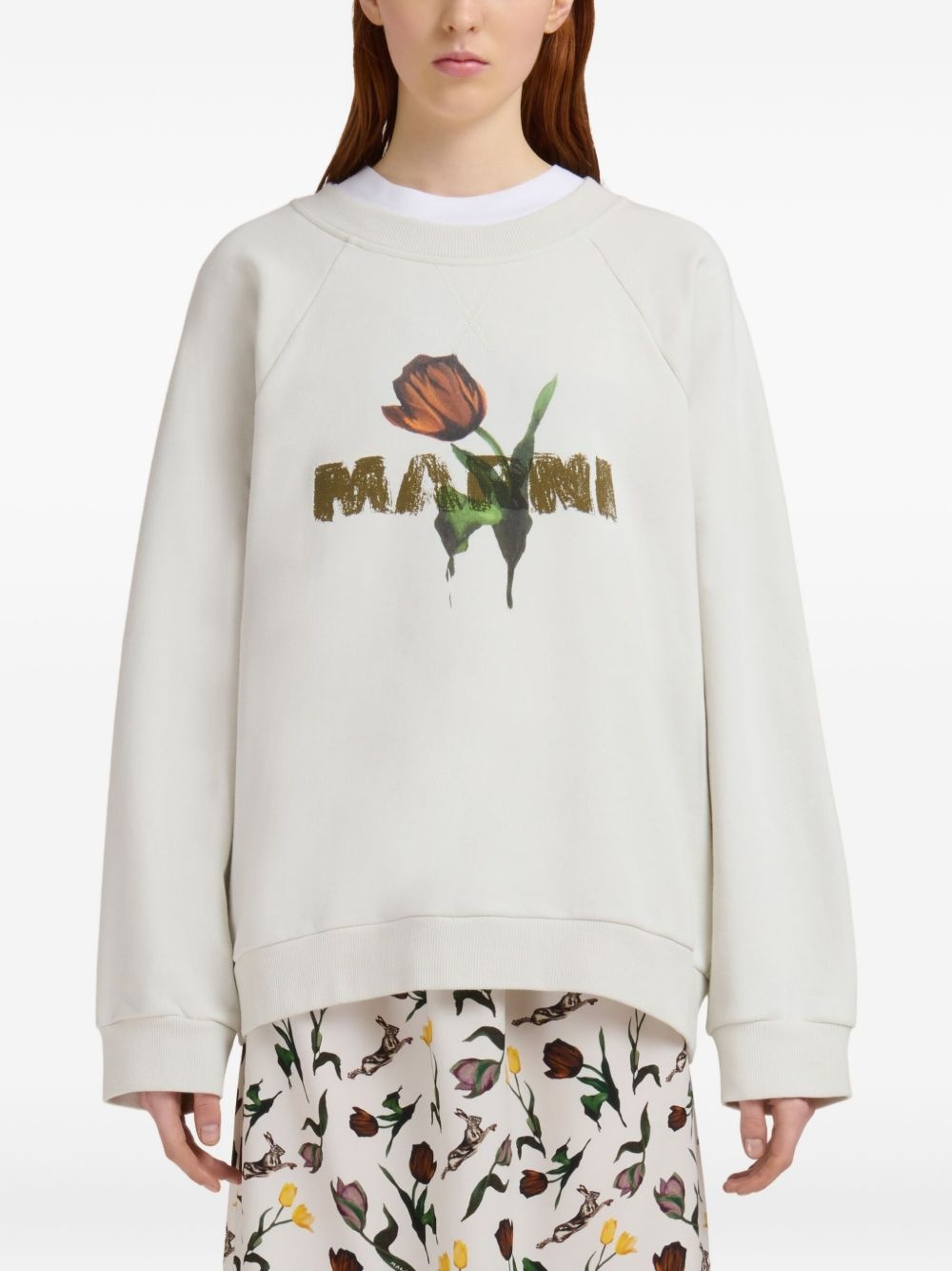 floral-print sweatshirt - 3