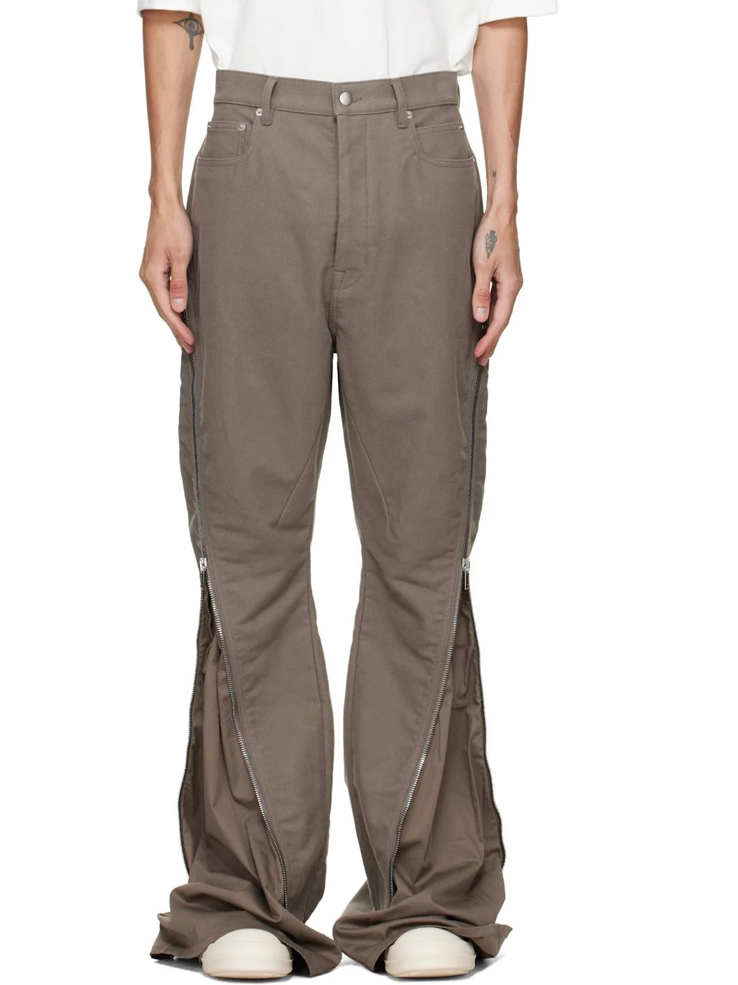 Gray Tower Bolan Banana Trousers - 1
