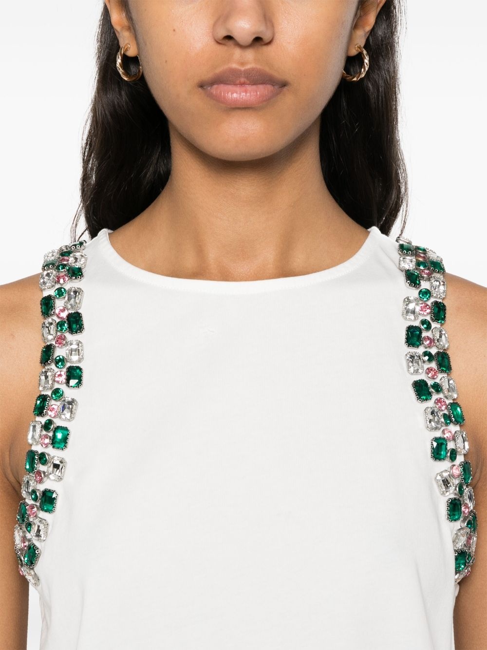crystal-embellished tank top - 5