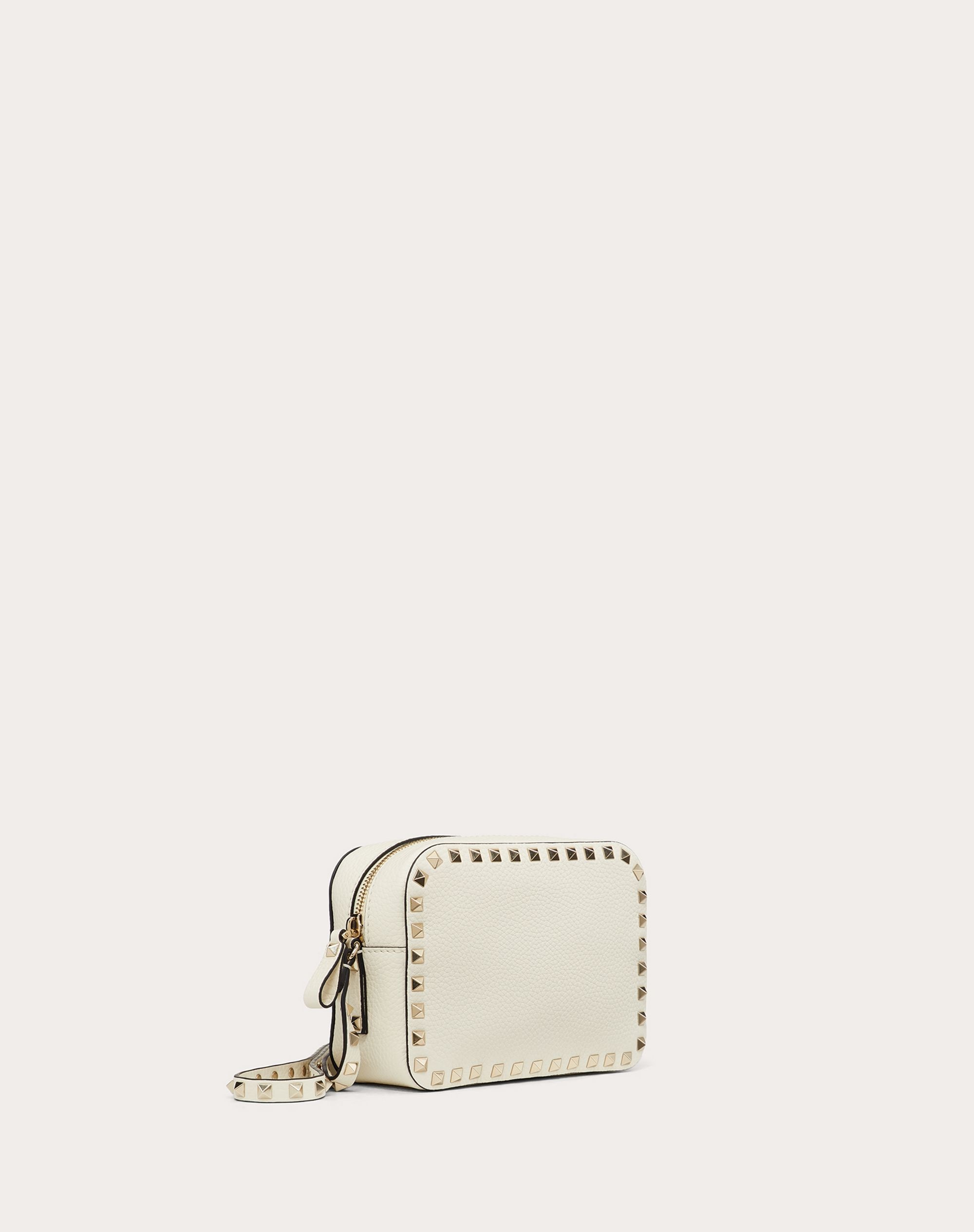 Small Rockstud Grainy Leather Crossbody Bag - 2