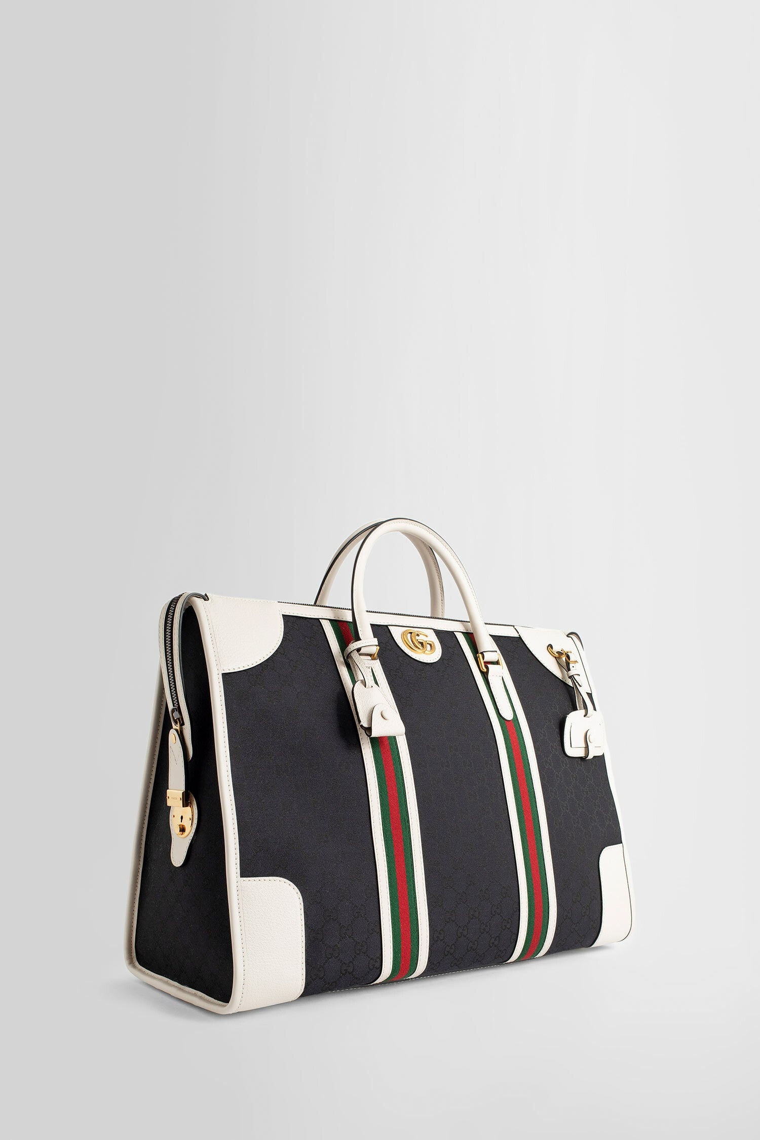 GUCCI UNISEX BLACK&WHITE TRAVEL BAGS - 2