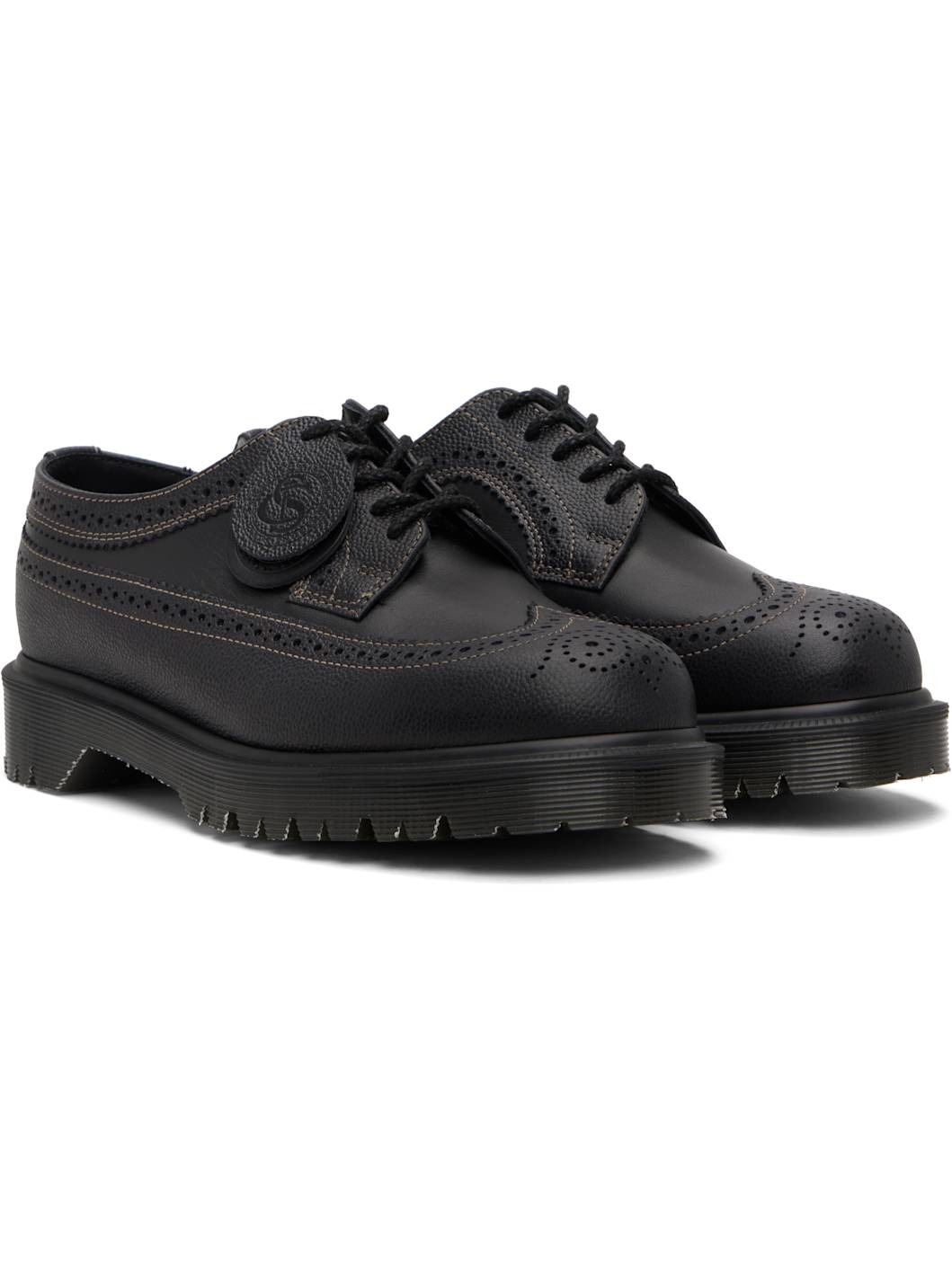 Black 3989 Brogue Derbys - 4