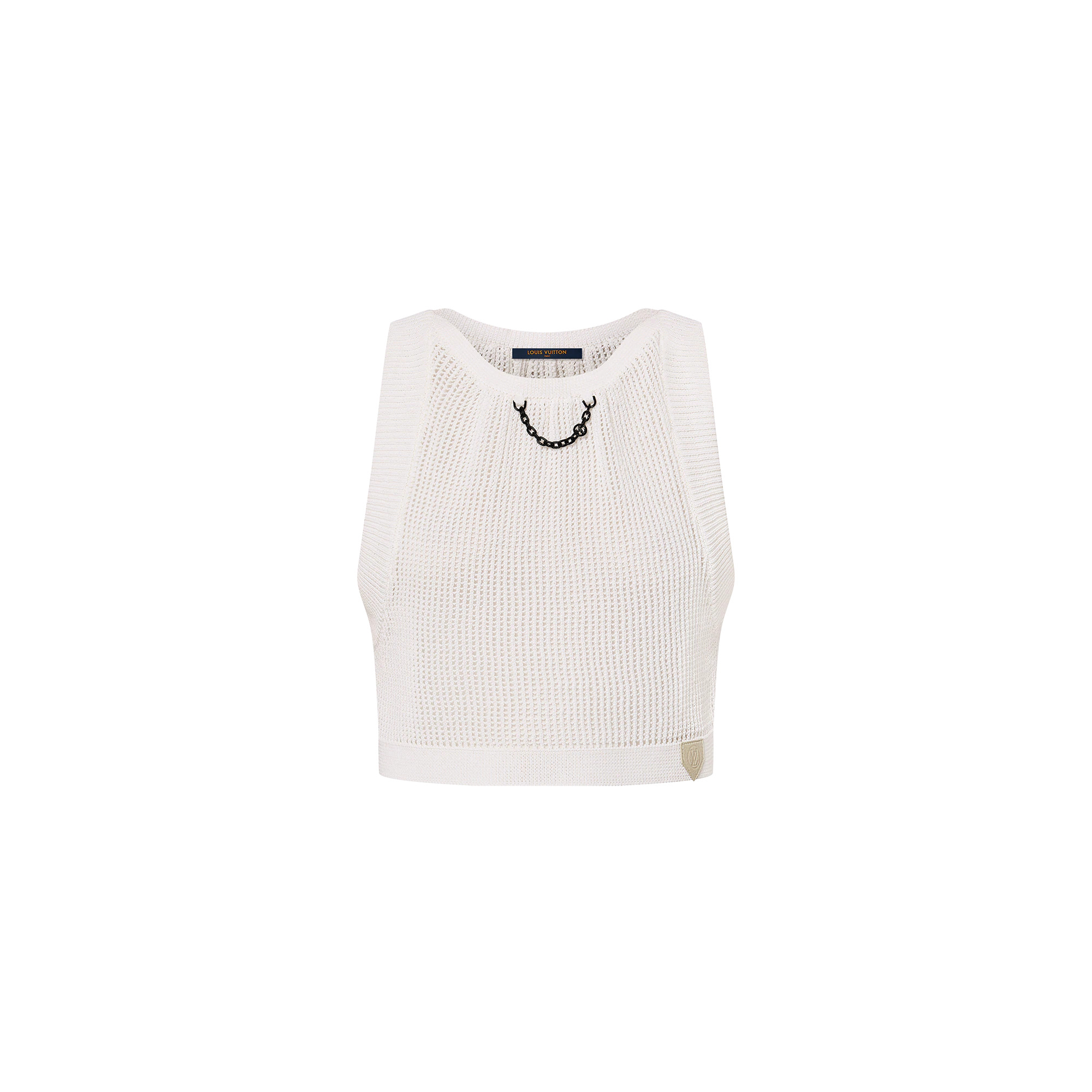 Mesh Knit Crop Top - 1