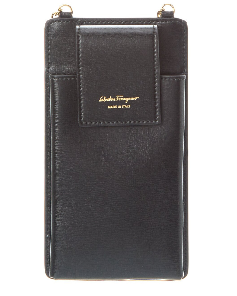 FERRAGAMO Ferragamo Leather Smartphone Pouch outlook