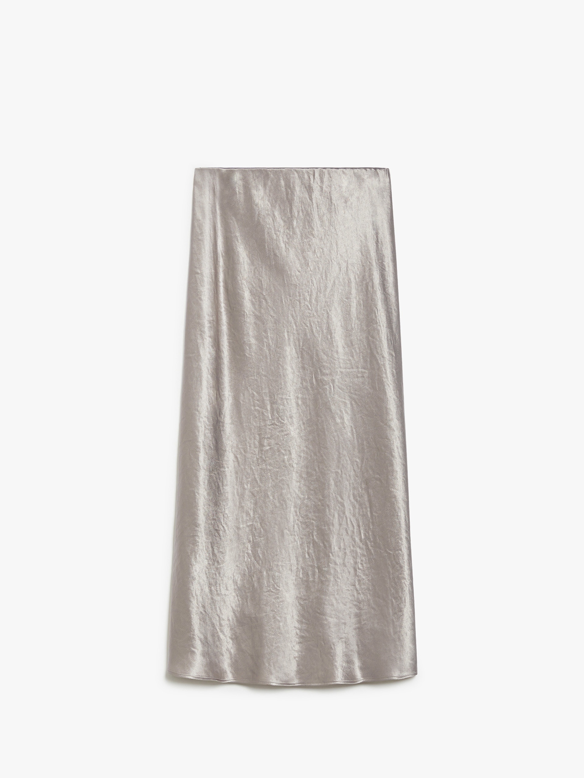 ALESSIO Satin midi skirt - 1