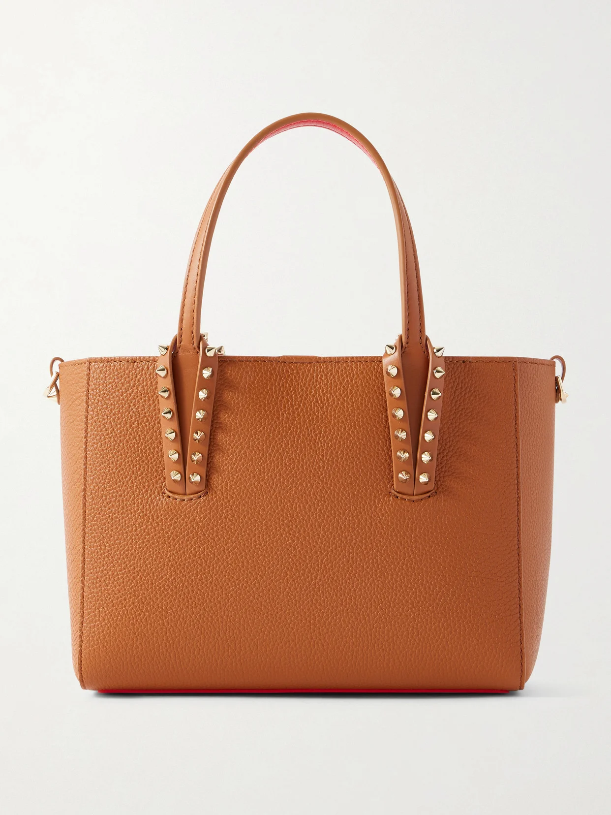 Cabata Mini Spiked Textured-leather Tote - 1