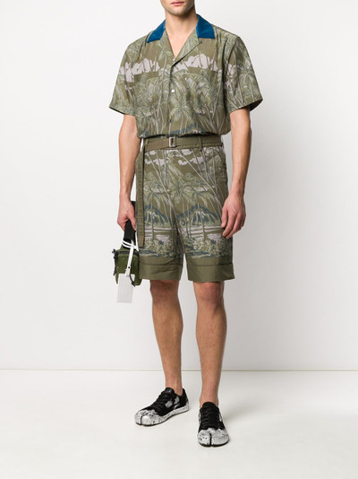 sacai beach print shorts outlook