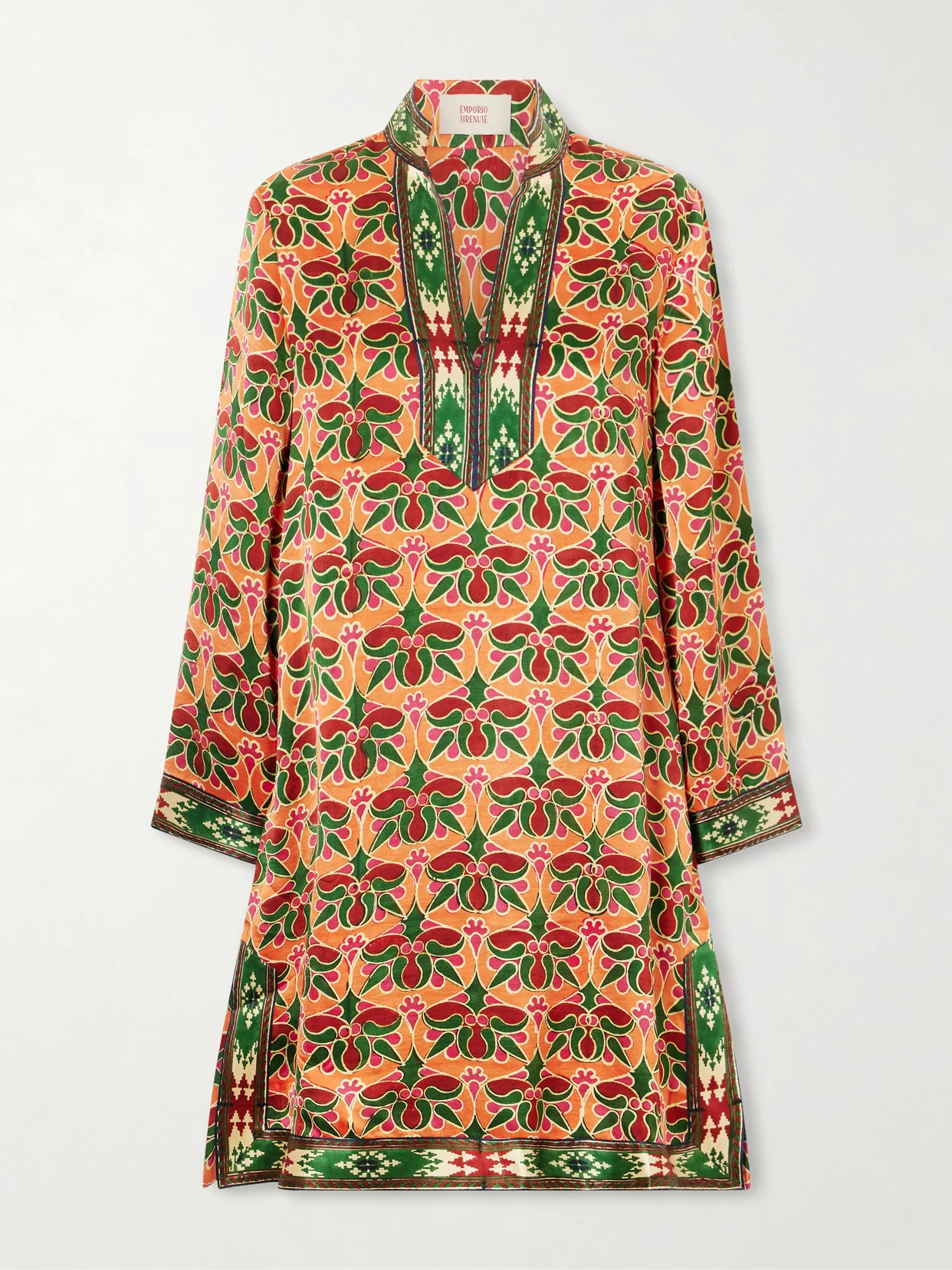 Liora Jewelry Mare Printed Silk-satin Coverup - 1