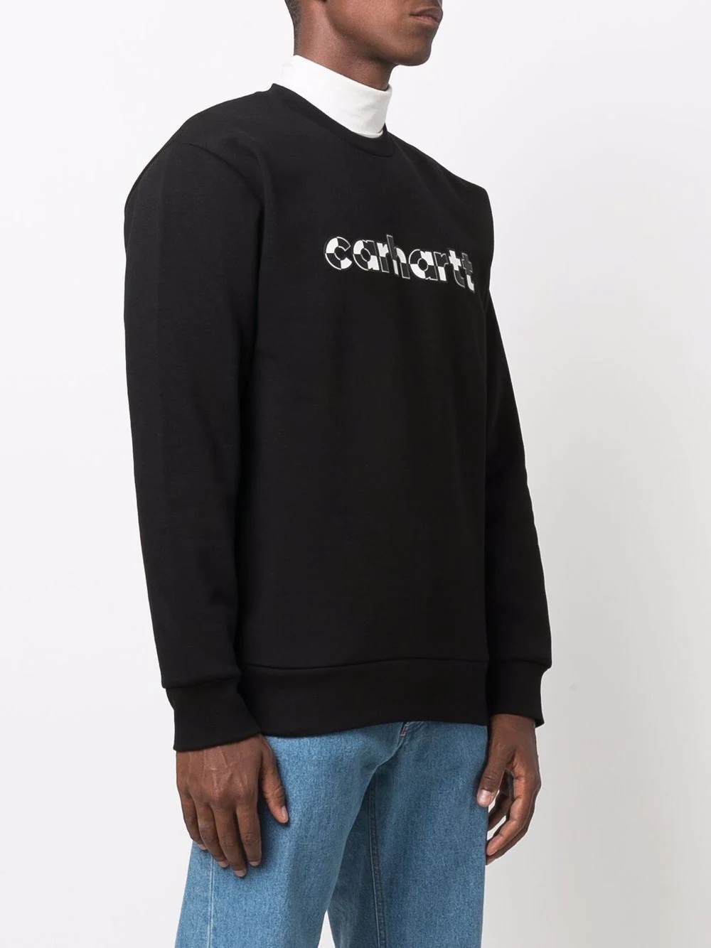 logo-print crew-neck sweatshirt - 3