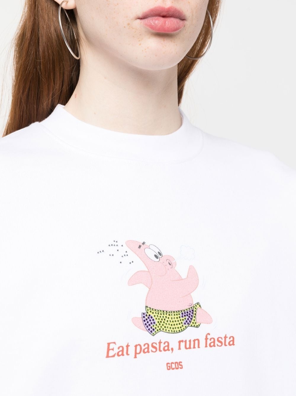 graphic-print cotton sweatshirt - 5