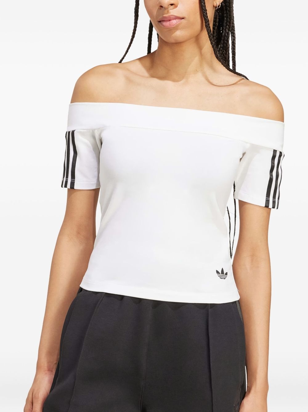 3-Stripes off-shoulder top - 2