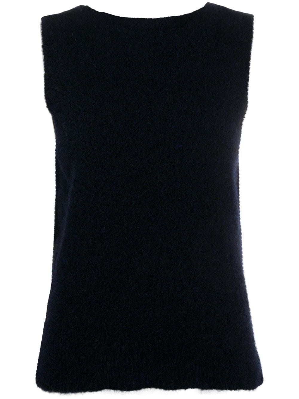 mohair-virgin wool blend vest - 1