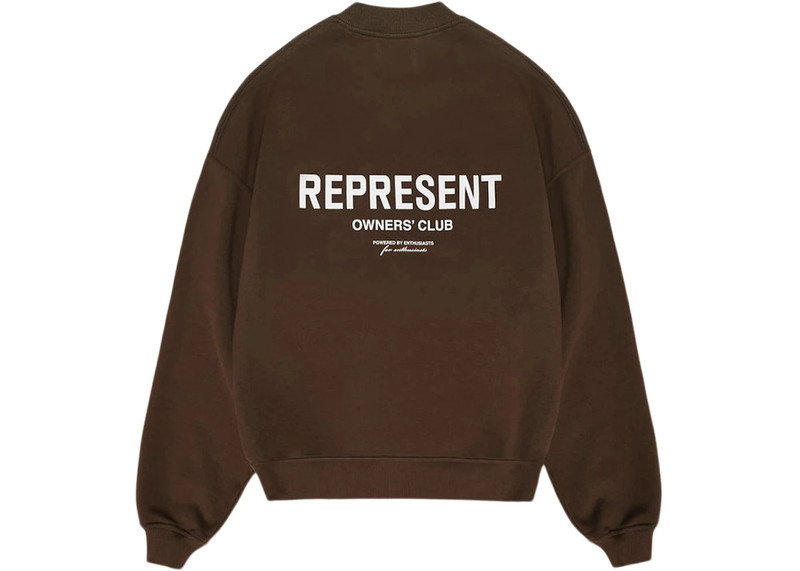 REPRESENT Represent Owner's Club Sweater Brown/White outlook