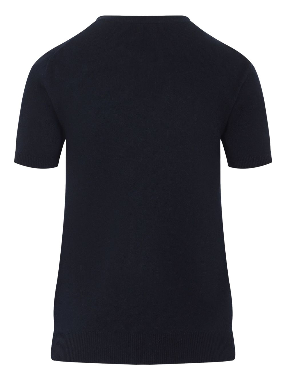 argyle-pattern short-sleeve top - 2