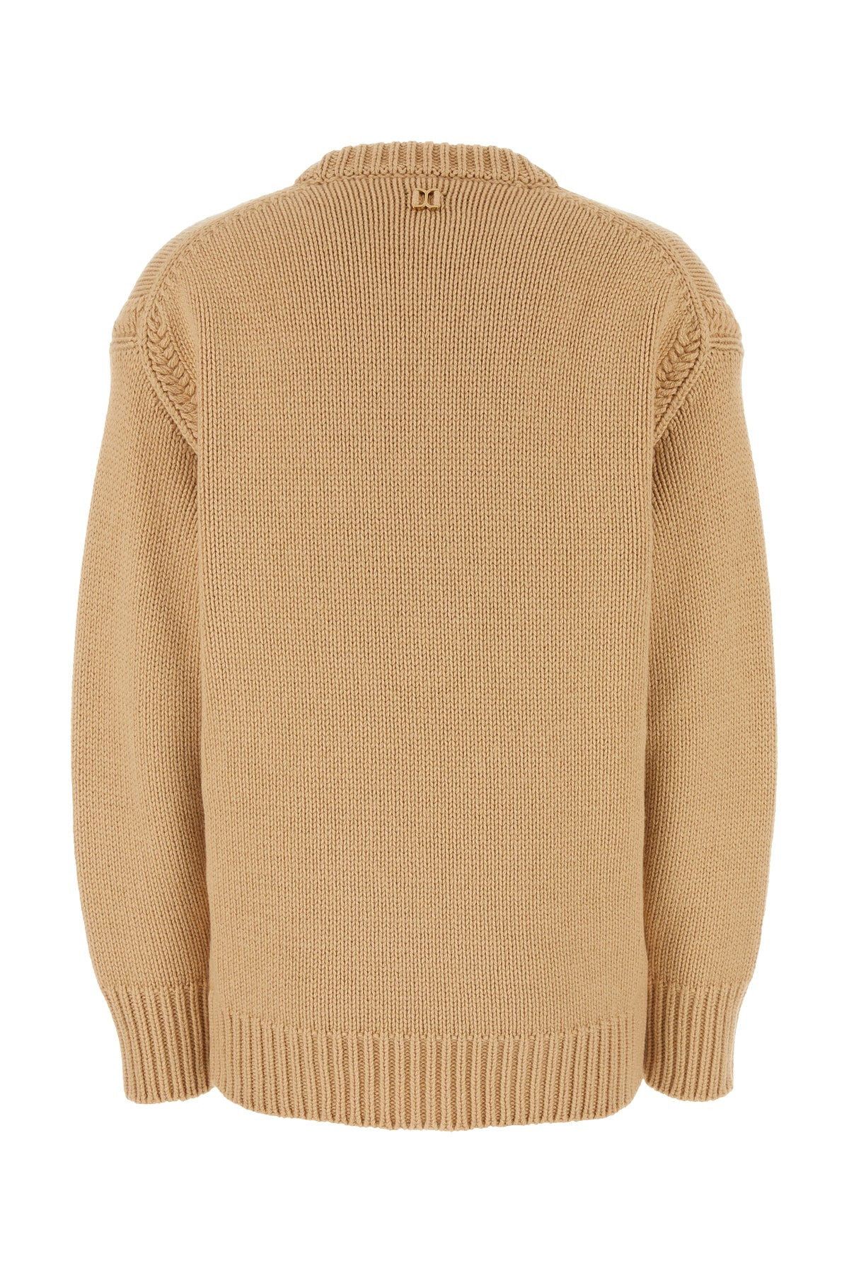 Skin pink cashmere blend oversize sweater - 2